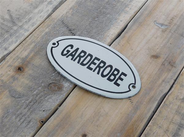 Grote foto bordje emaille garderobe voor op de deur. doe het zelf en verbouw materialen en producten