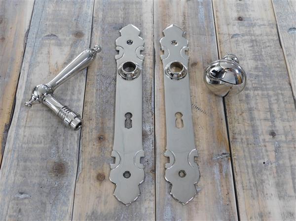 Grote foto set deurbeslag tilspet nikkel bb schilden fraai doe het zelf en verbouw materialen en producten