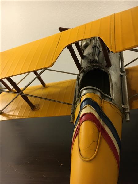 Grote foto handgemaakt vliegtuig xl groot tuin en terras tuindecoratie