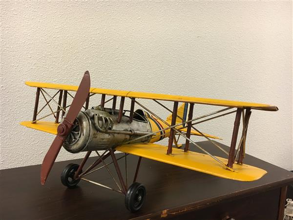 Grote foto handgemaakt vliegtuig xl groot tuin en terras tuindecoratie