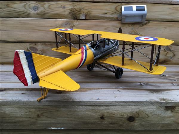 Grote foto handgemaakt vliegtuig xl groot tuin en terras tuindecoratie