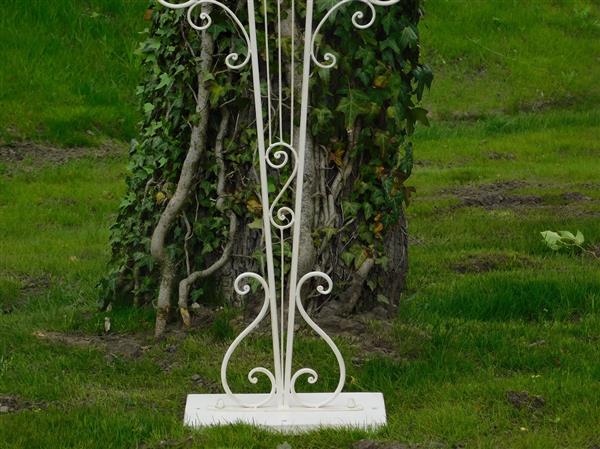 Grote foto welkomstbord op standaard smeedijzer wit huis en inrichting woningdecoratie