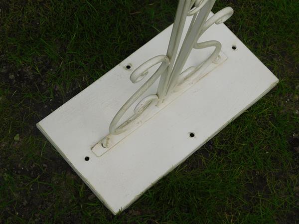 Grote foto welkomstbord op standaard smeedijzer wit huis en inrichting woningdecoratie