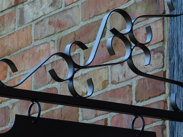 Grote foto uithangbord naambord winkelbord zwart 75 cm rechthoekig ijzer verzamelen overige verzamelingen