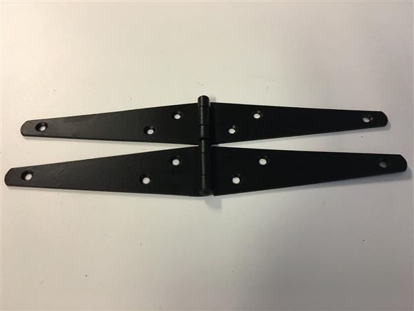 Grote foto gepoedercoat stalen scharnieren set zwart doe het zelf en verbouw materialen en producten