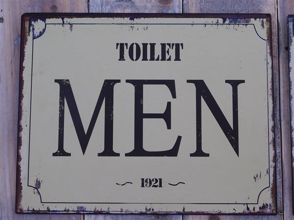 Grote foto set tekens voor wc deuren tin plate woman men. laatste doe het zelf en verbouw materialen en producten