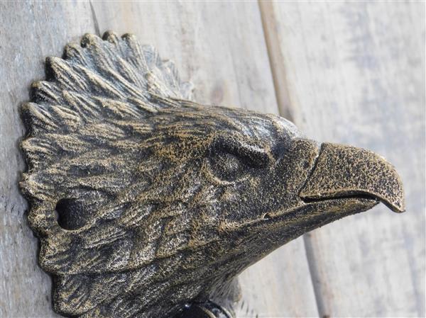 Grote foto deurklopper adelaar donker iron messing tint doe het zelf en verbouw materialen en producten