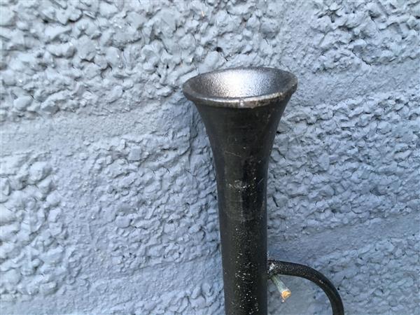 Grote foto blaaspijp adem pijp vuur aanwakkeren van ijzer. huis en inrichting kachels en openhaarden