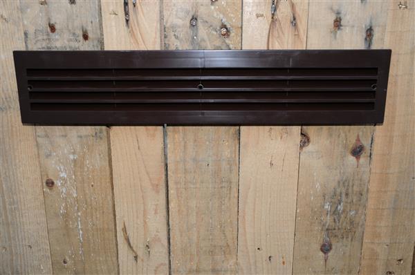 Grote foto luchtrooster ventilatierooster kunststof bruin doe het zelf en verbouw materialen en producten