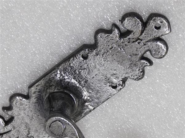 Grote foto exclusieve set deurbeslag lion xl smeedijzer doe het zelf en verbouw materialen en producten