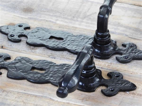 Grote foto set deurbeslag voor binnendeuren ijzer zwart bb72 doe het zelf en verbouw materialen en producten