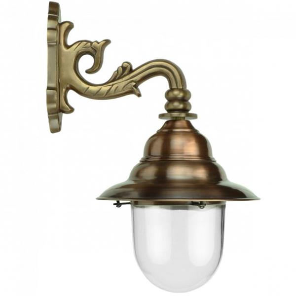 Grote foto buitenlamp geheel koper glas koperen wandlamp rustieke buitenlamp buiten wandlamp voordeur top k tuin en terras verlichting