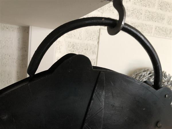 Grote foto groot metalen vintage old look slot in de vorm van een grote vis geweldig en uniek doe het zelf en verbouw materialen en producten