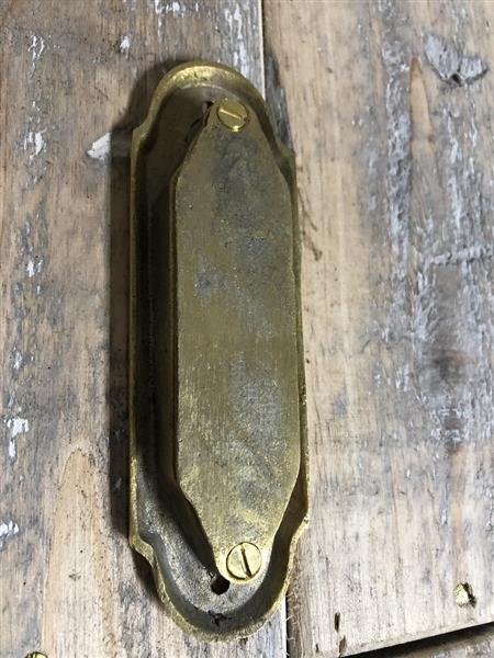 Grote foto komgreep gepolijst messing handvat klassiek voor schuifdeur doe het zelf en verbouw materialen en producten