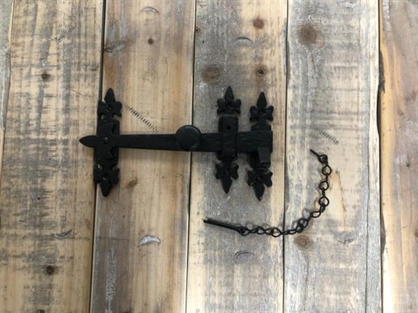 Grote foto staldeur hardware ijzeren poort slot valslot doe het zelf en verbouw materialen en producten