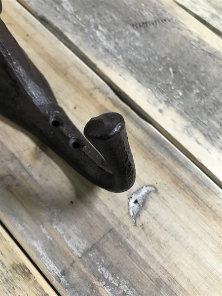 Grote foto kapstok als een paard haak in antiek bruin tuin en terras tuindecoratie