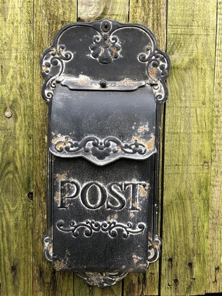 Grote foto brievenbus zink vintage prachtig ontwerp tuin en terras overige tuin en terras