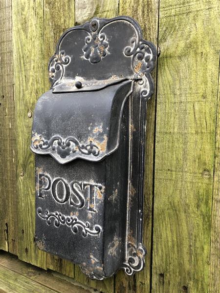 Grote foto brievenbus zink vintage prachtig ontwerp tuin en terras overige tuin en terras