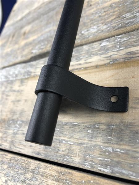 Grote foto handgreep deurgreep tube gesmeed metaal zwart. doe het zelf en verbouw materialen en producten