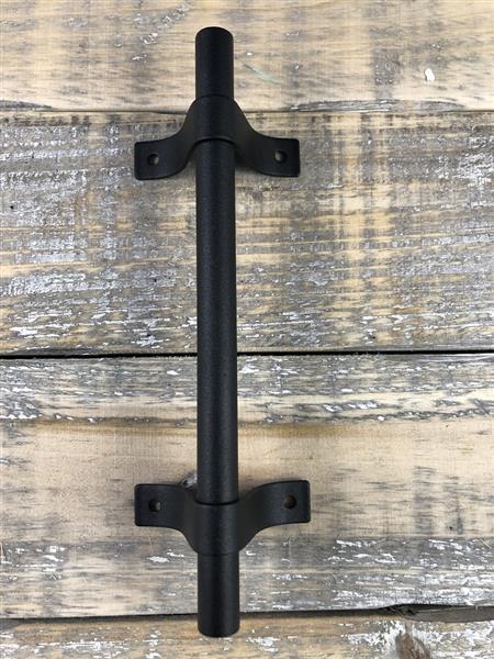 Grote foto handgreep deurgreep tube gesmeed metaal zwart. doe het zelf en verbouw materialen en producten