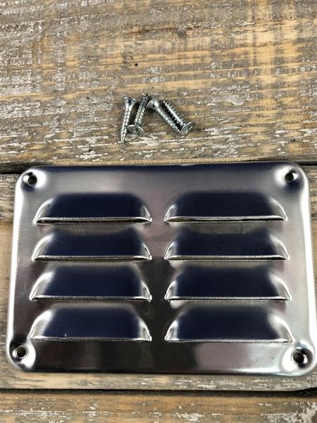 Grote foto luchtrooster schoepenrooster aluminium. huis en inrichting kachels en openhaarden