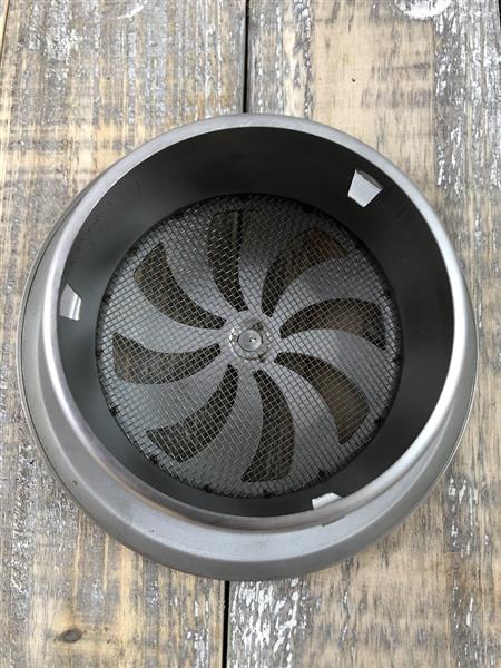 Grote foto bedienbaar groot luchtrooster openhaard rvs rooster rond. huis en inrichting kachels en openhaarden