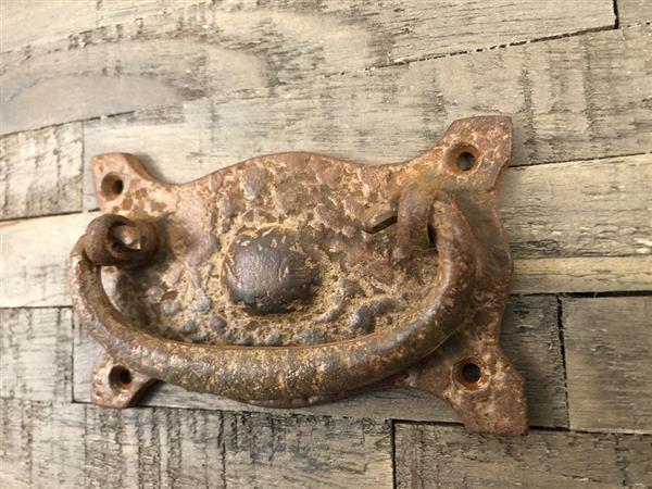 Grote foto deur kast meubel greep met ring ovaal destaki rust look. doe het zelf en verbouw materialen en producten