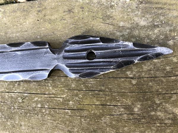 Grote foto prachtig zwaar smeedwerk degelijke sierlijke grote set hengen top kwaliteit doe het zelf en verbouw materialen en producten