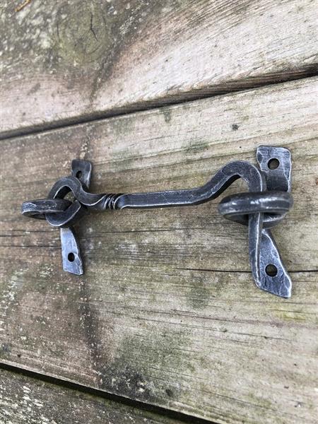 Grote foto cabine haak haak als windhaak sluiting staal prachtig smeedwerk doe het zelf en verbouw materialen en producten