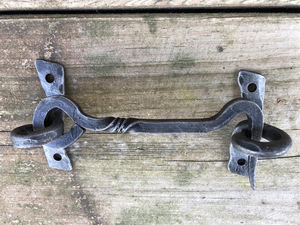 Grote foto cabine haak haak als windhaak sluiting staal prachtig smeedwerk doe het zelf en verbouw materialen en producten