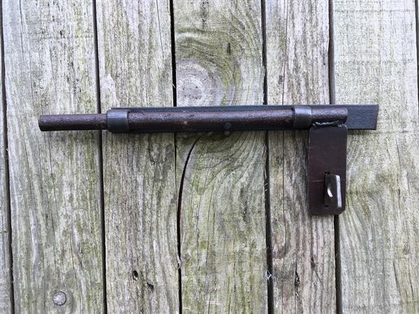 Grote foto fraai schuifslot zeer robuust gemaakt van ijzer top kwaliteit doe het zelf en verbouw materialen en producten