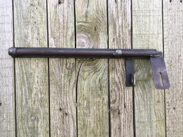 Grote foto fraai en groot schuifslot zeer robuust gemaakt van ijzer top kwaliteit doe het zelf en verbouw materialen en producten