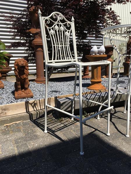 Grote foto tuinset wit metaal mooie set en van goede kwaliteit tuin en terras tuinmeubelen