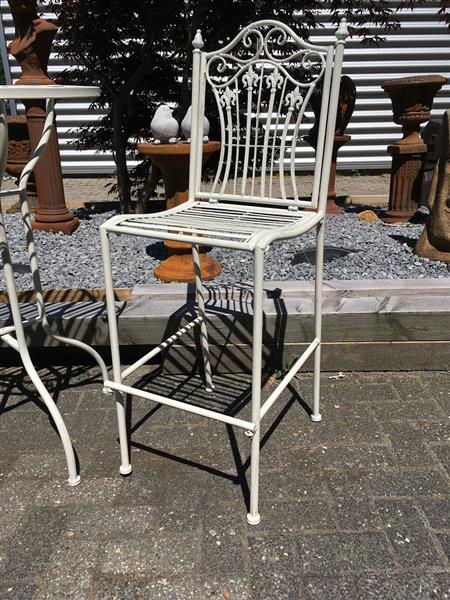 Grote foto tuinset wit metaal mooie set en van goede kwaliteit tuin en terras tuinmeubelen