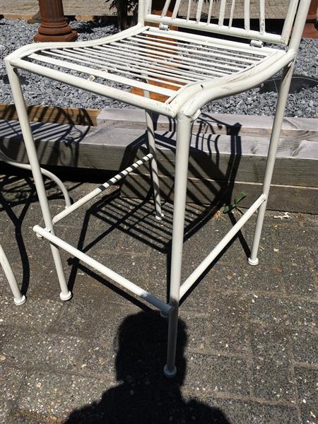 Grote foto tuinset wit metaal mooie set en van goede kwaliteit tuin en terras tuinmeubelen