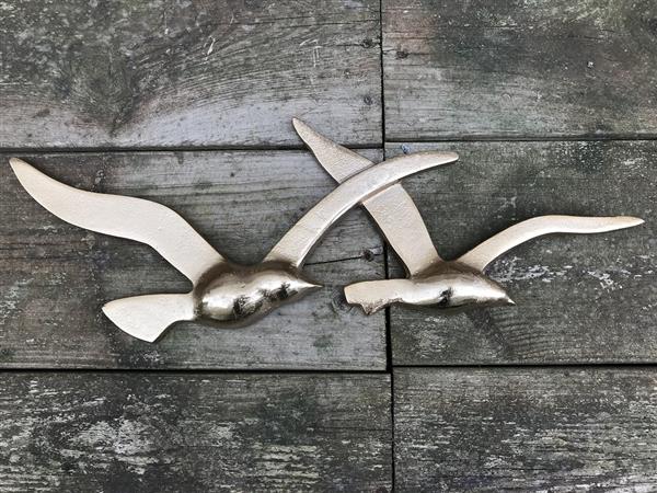 Grote foto set silhouetten van meeuwen leuke wanddecoratie tuin en terras tuindecoratie