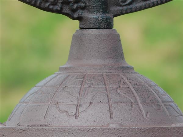 Grote foto staande zonnewijzer van gietijzer 40 cm tuin en terras tuindecoratie