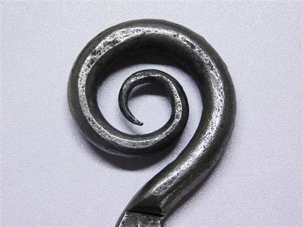 Grote foto toiletrolhouder spirala hand gesmeed ijzer doe het zelf en verbouw materialen en producten