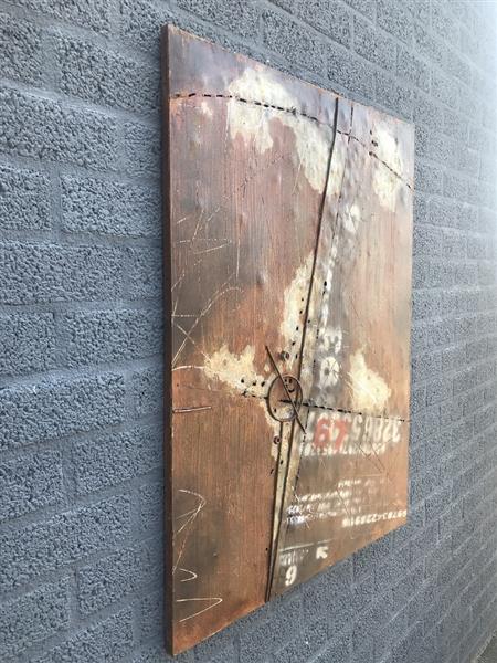 Grote foto metalen schilderij bijzonder en uniek kunstwerk huis en inrichting woningdecoratie