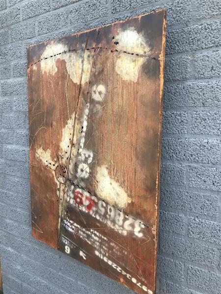 Grote foto metalen schilderij bijzonder en uniek kunstwerk huis en inrichting woningdecoratie