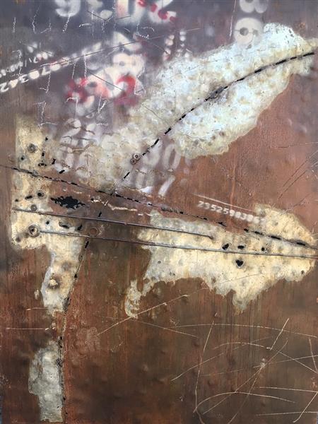 Grote foto metalen schilderij bijzonder en uniek kunstwerk industriele look huis en inrichting woningdecoratie