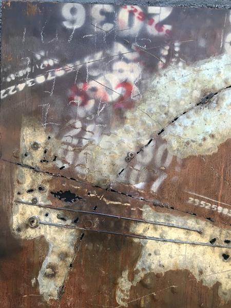 Grote foto metalen schilderij bijzonder en uniek kunstwerk industriele look huis en inrichting woningdecoratie