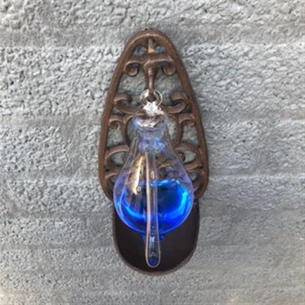 Grote foto buitenkant barometer luchtdrukmeter beugel gemaakt van gietijzer met glazen container huis en inrichting woningdecoratie