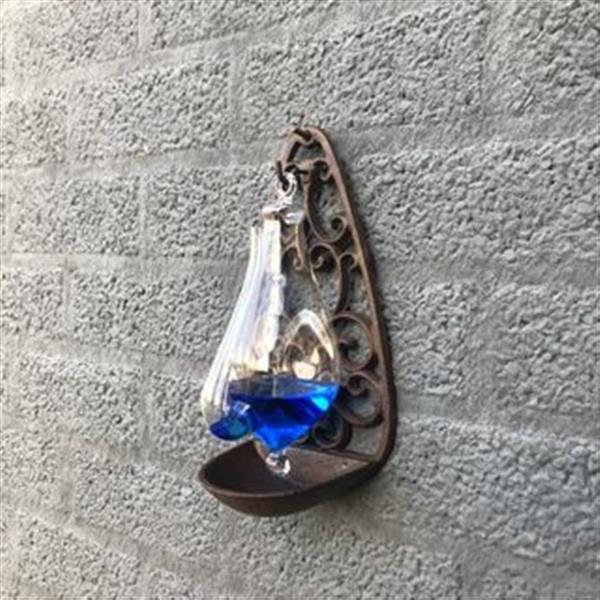 Grote foto buitenkant barometer luchtdrukmeter beugel gemaakt van gietijzer met glazen container huis en inrichting woningdecoratie