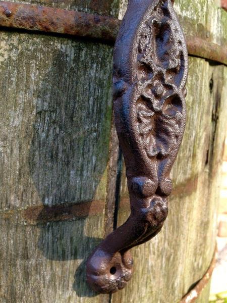 Grote foto deur handvat handvat van gietijzer bromelia doe het zelf en verbouw materialen en producten