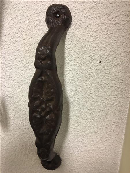 Grote foto deur handvat handvat van gietijzer bromelia doe het zelf en verbouw materialen en producten