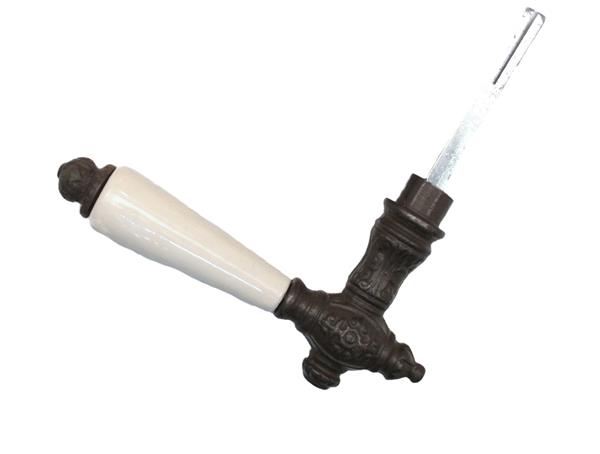 Grote foto 1 deurklink klontje deurkruk met witte greep inclusief doorn. doe het zelf en verbouw materialen en producten