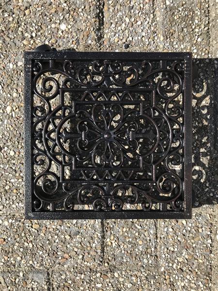 Grote foto plant trolley planten trolley gietijzer zwart tuin en terras overige tuin en terras