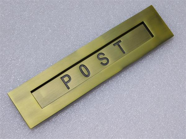 Grote foto brievenbusklep post messing doe het zelf en verbouw materialen en producten