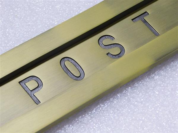 Grote foto brievenbusklep post messing doe het zelf en verbouw materialen en producten